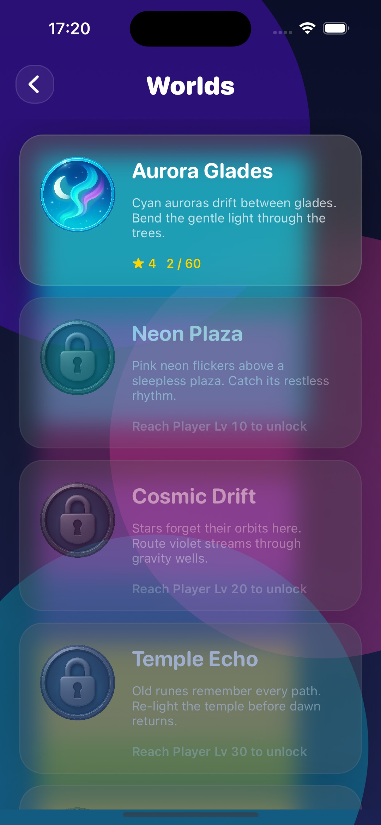 Chain Mode arena with gem combo